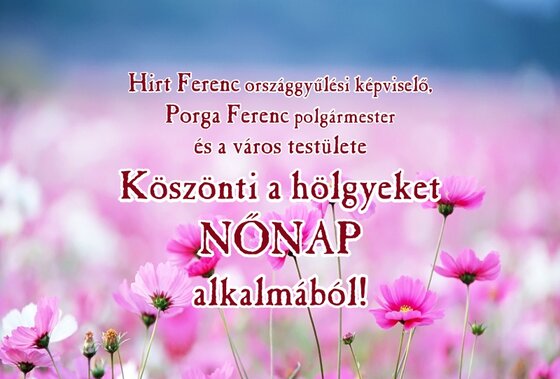 Nőnapi köszöntő